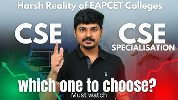 CSE vs CSE Specialisation | Which one to choose | EAPCET Colleges Harsh Reality | Must Watch
