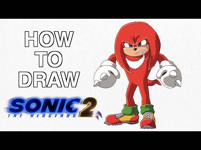 Como Desenhar o Knuckles [Sonic, the Hedgehog] - (How to Draw Knuckles) -  SONIC #2 