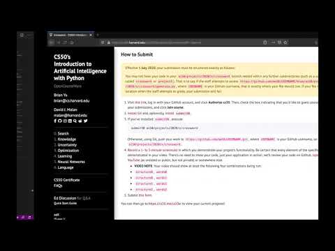 CS50AI — Crossword