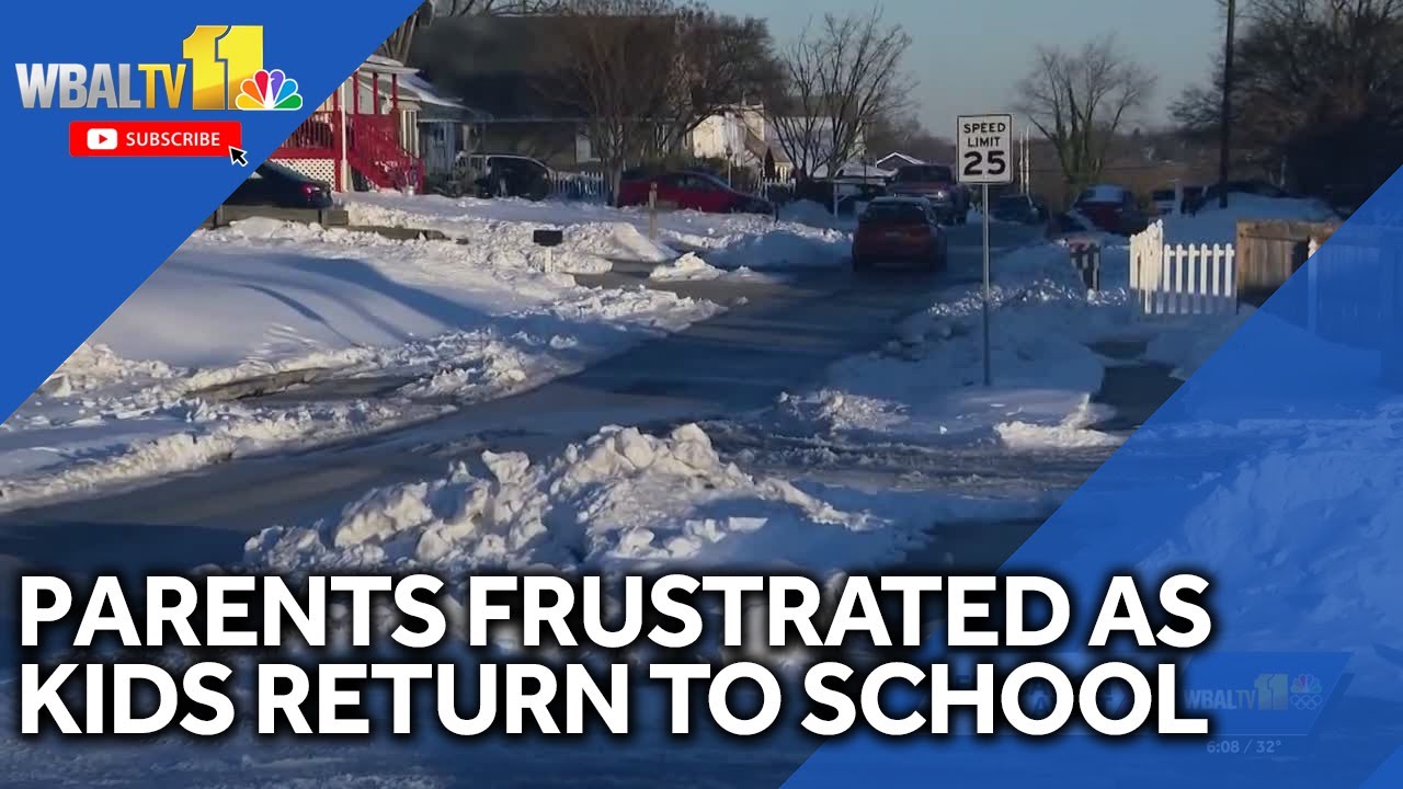 Parents frustrated by icy conditions near schools - YouTube