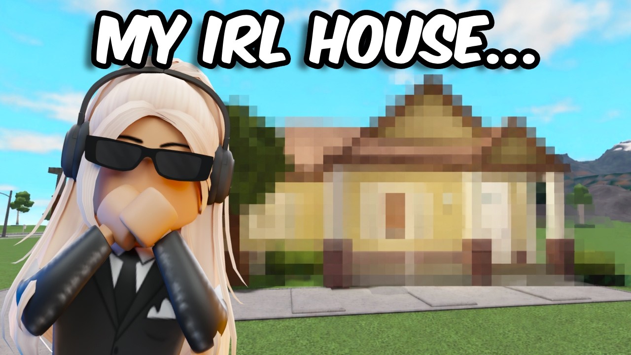 Building My IRL HOUSE in BLOXBURG