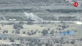UKRAINE WAR/Vehicle bringing ammunition to Russians comes under artillery fire in Bakhmut strong..