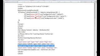 JQUERY ATTRIBUTE SELECTORS DEMO TAMIL