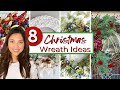 8 HOLIDAY CHRISTMAS WREATHS DIY (That are easy and inexpensive to make!)