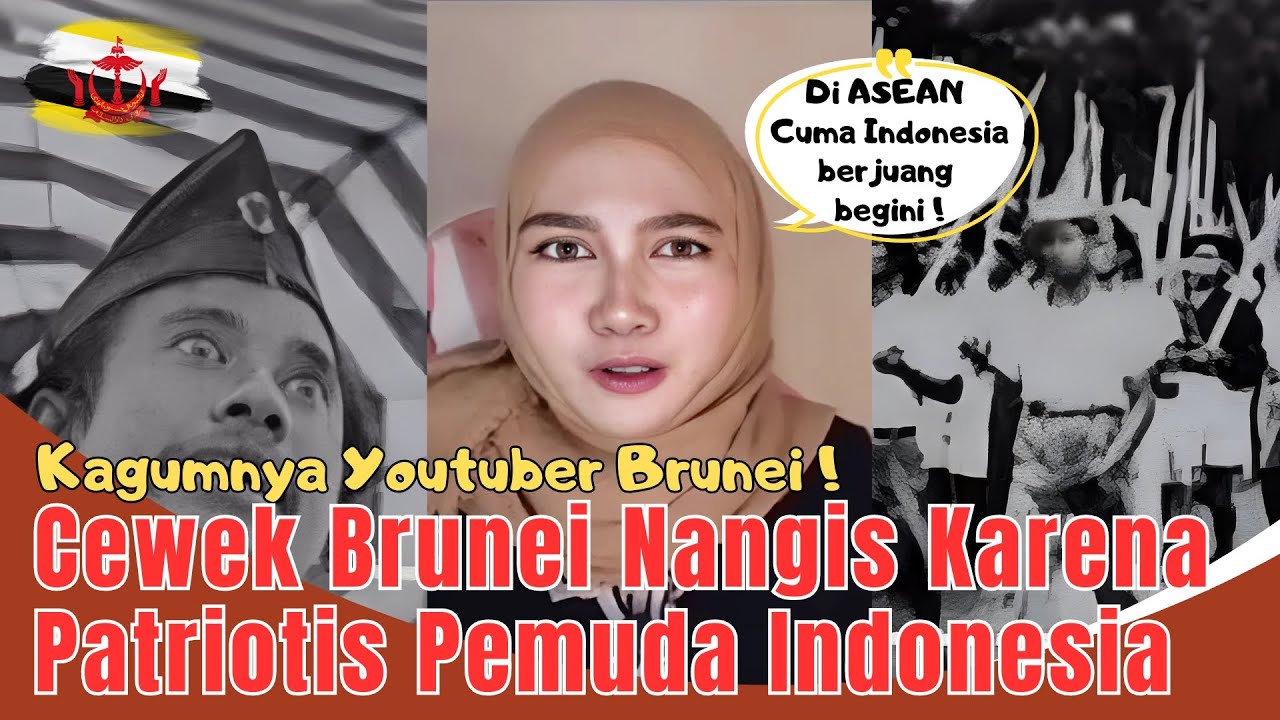 Viral Cewek Brunei Nangis Lihat Perjuangan Pemuda Indonesia #reaction