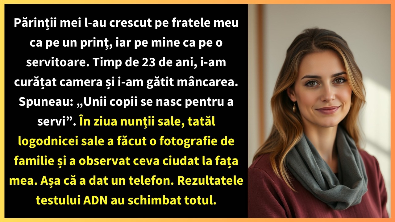 Părinții mei l-au crescut pe fratele meu ca pe un prinț, iar pe mine ca pe o servitoare.