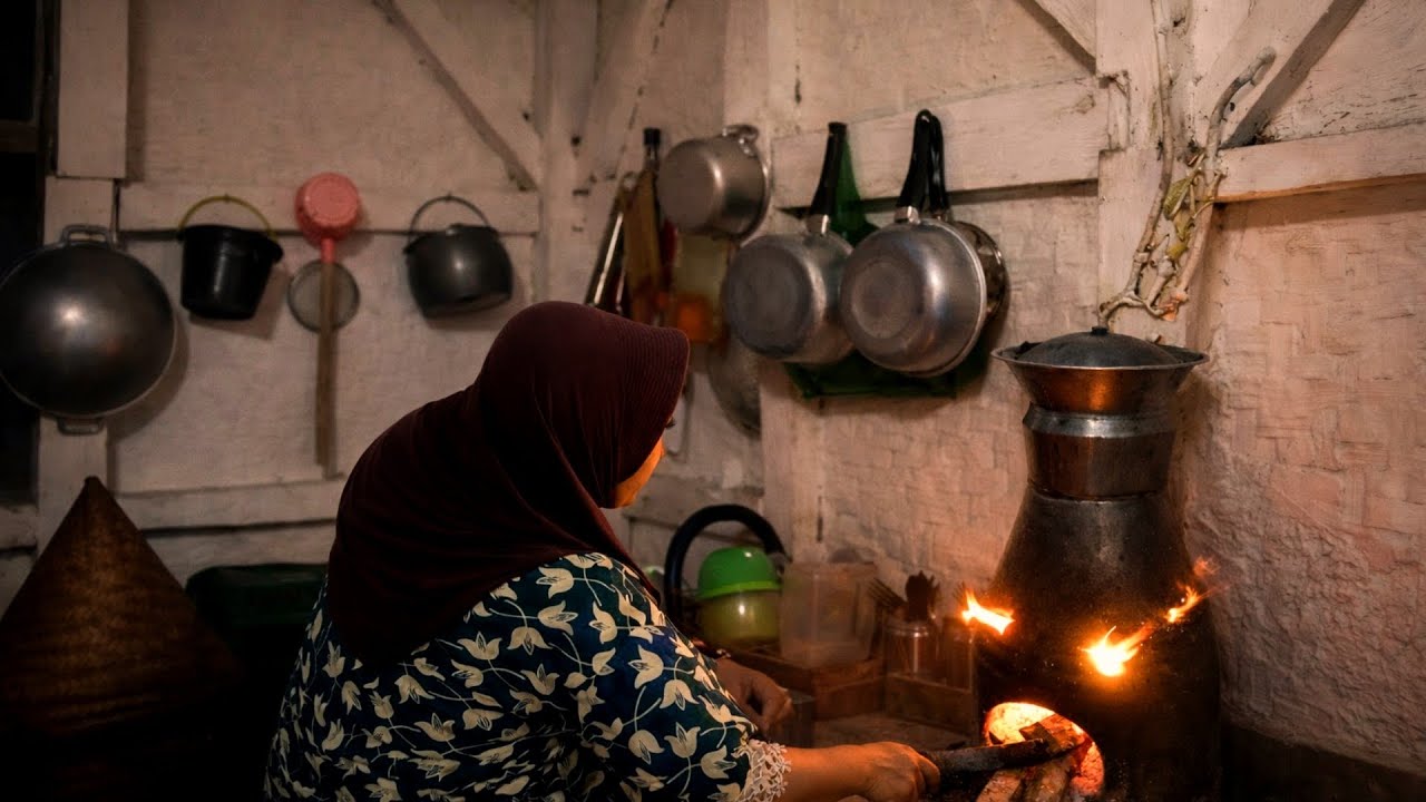 Bernostalgia 😍 Suasana Subuh Di Rumah Tengah Sawah Super Beresih  Di Pedesaan jawa barat 