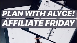 Plan With Me (Alyce) Using Two Planners ! Affiliate Friday | CLOTH & PAPER