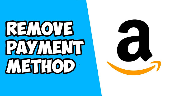 How do i remove payment method from amazon