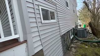 Exterior house wash and power wasing deck in Belmont, MA