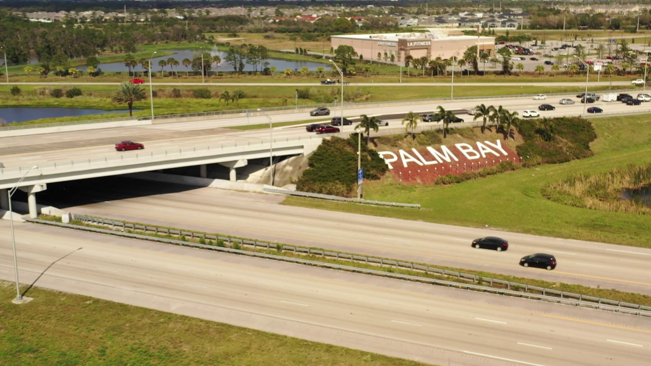 drone inspection videography Palm Bay Florida at Interstate 95