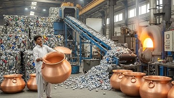 Incredible Process of Recycling Copper Scrap into Huge Cooking Pots in Factory