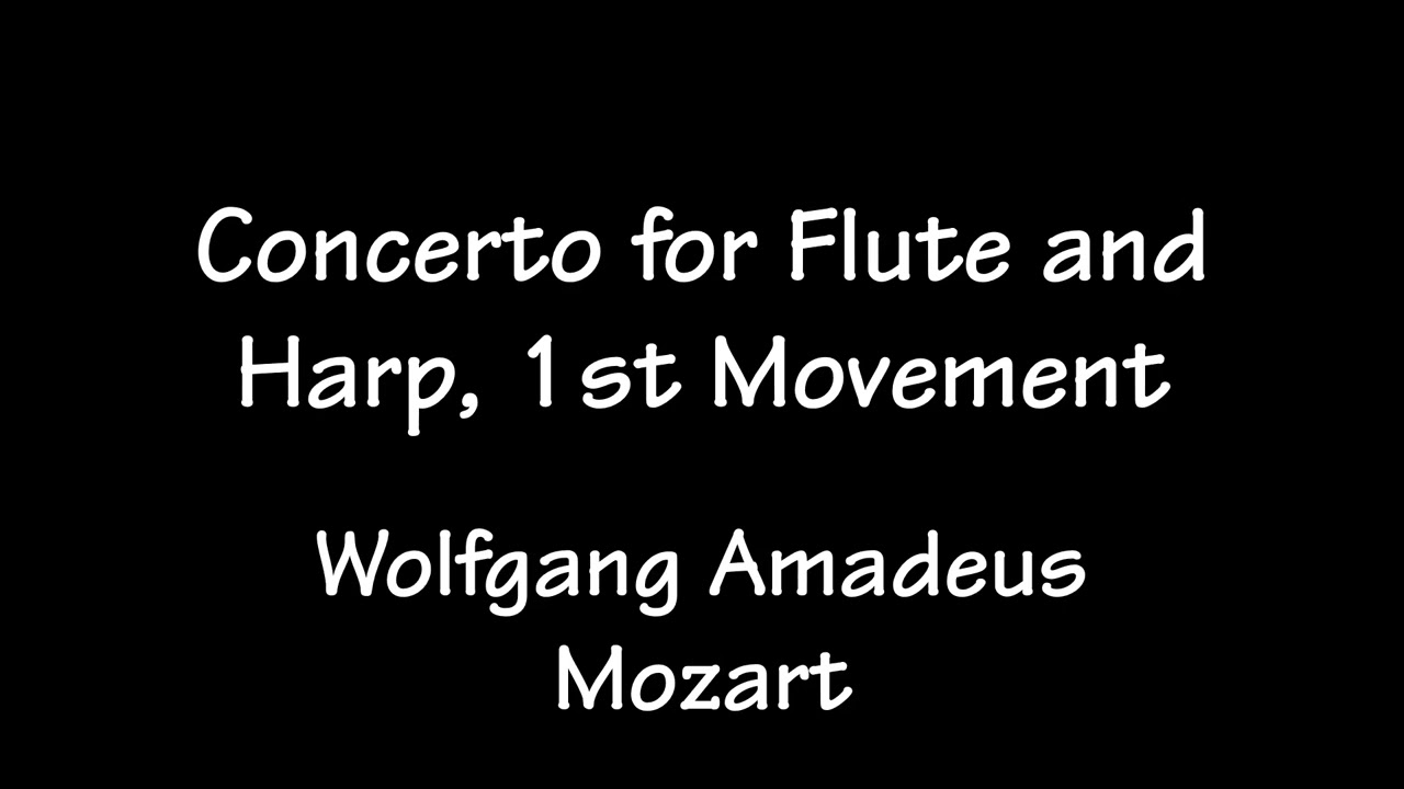 BEMC: Concerto for Flute and Harp, 1st Movement by W. A. Mozart (2000 version)