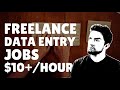 Best Freelance Data Entry Jobs from Home for 2020