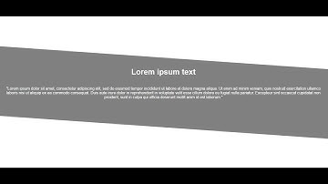 How to create DIAGONAL/SLANTING div in CSS (SloppyElement Tutorial)