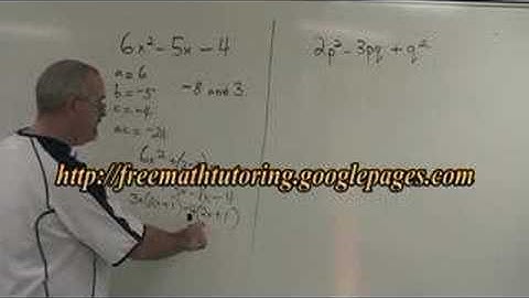 Factoring: Complex Trinomial