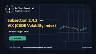 Video 41 | Subsection 2.4.2 — VIX (CBOE Volatility Index)