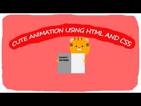 A simple cute animation using CSS and HTML | CSS | HTML