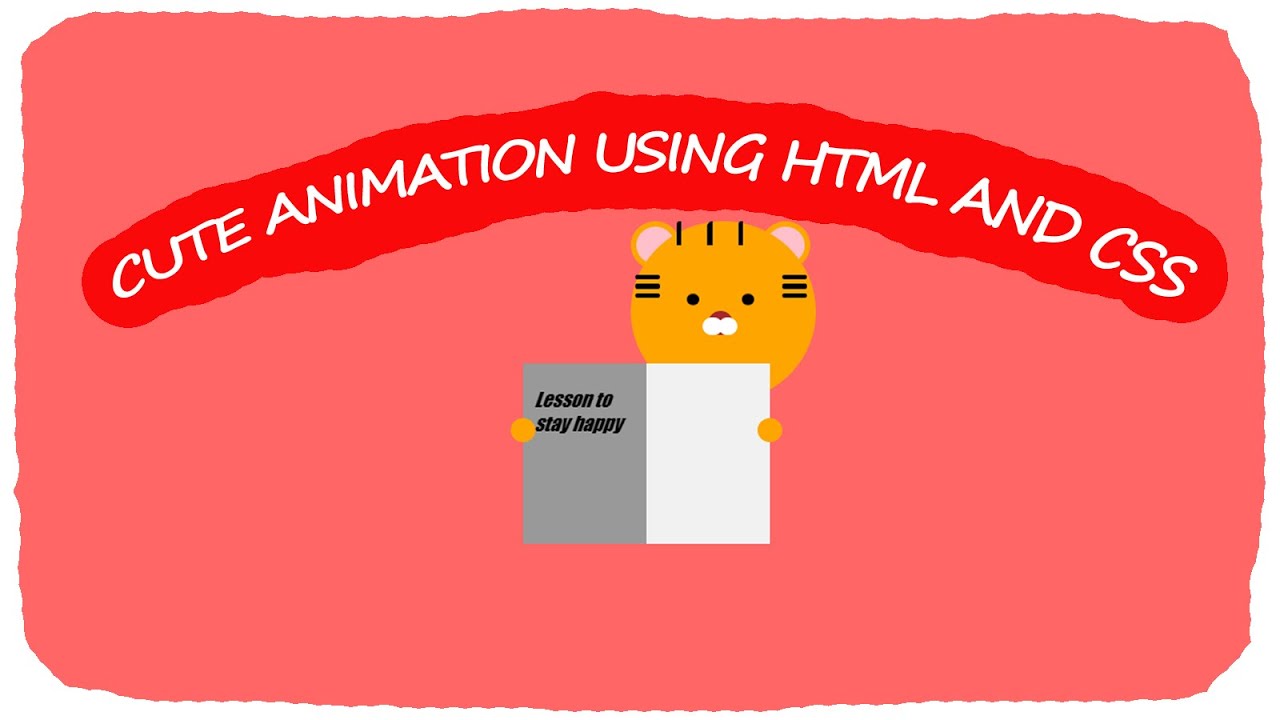 A simple cute animation using CSS and HTML | CSS | HTML - YouTube