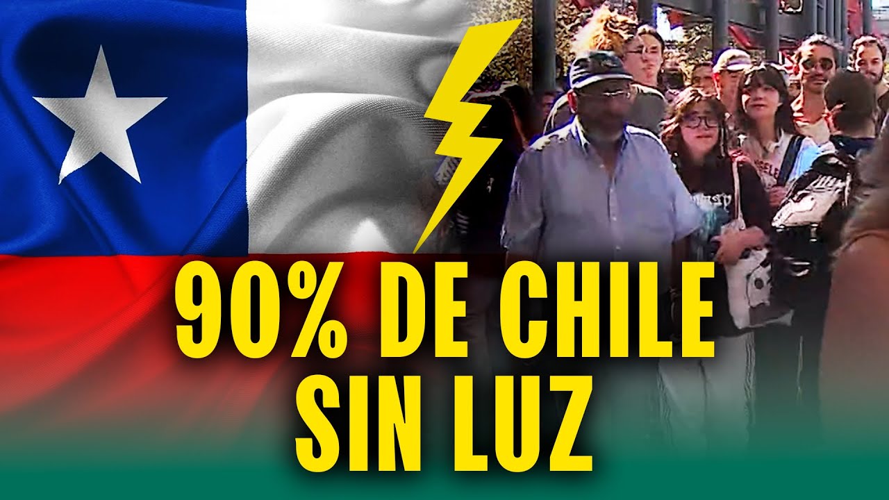 Chile se quedó sin luz: Más del 90% de la población está sin energía eléctrica
