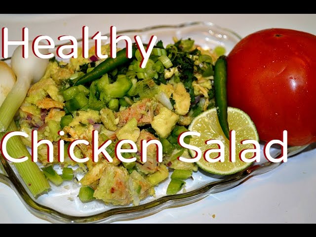 Healthy Leftover Chicken Avocado Salad or Sandwich recipe video by Chawlas-Kitchen.com Episode#213 | Chawla