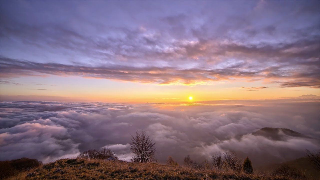 Berglandschaft im Sonnenuntergang malen lernen, Schritt für Schritt | Acrylmalerei für Anfänger