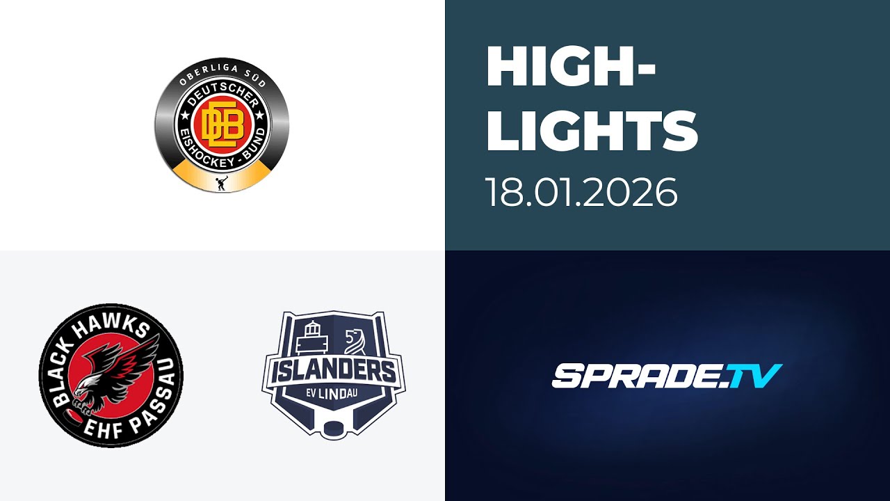 18.01.2026 - Highlights - EHF Passau Black Hawks vs. EV Lindau Islanders