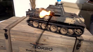 Torro ferngesteuerter RC Panzer Panther G mit neuer Kanonenrauch-Funktion