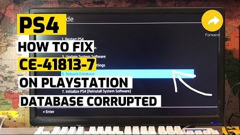 How to fix Ps4 CE-41813-7 Date Base Corrupted Error Fixed