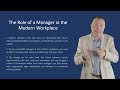 THE ROLE OF A MANAGER IN THE MODERN WORKPLACE