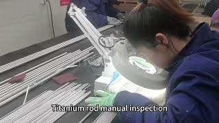 Titanium rod production process