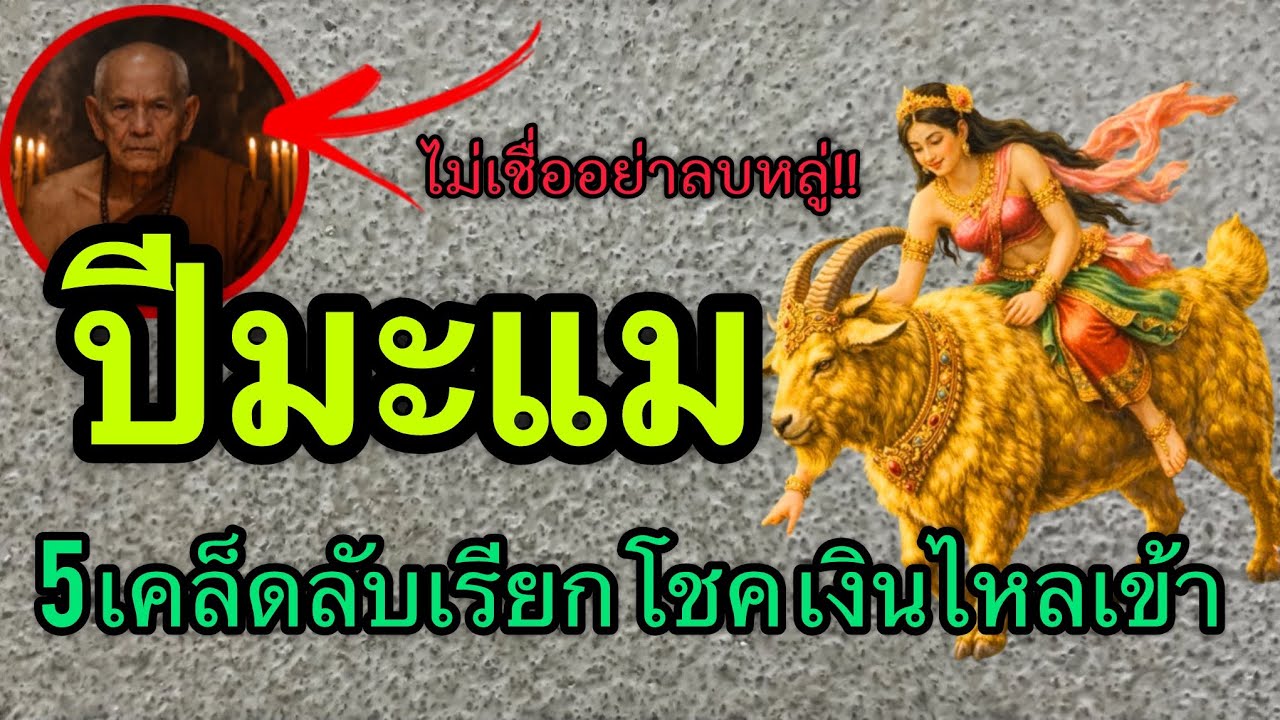 ‼️ ไม่เชื่ออย่าลบหลู่🙏 5 เคล็ดลับเรียกโชคเรียกเงินเข้าหา💸🔮