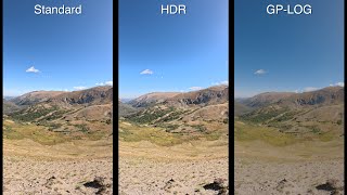 GoPro Hero 12: Standard vs HDR vs LOG