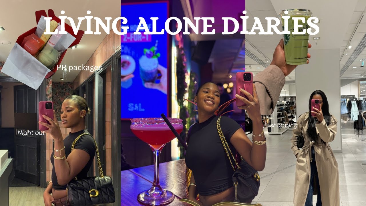 Living alone diaries:Night out,Food shopping, PR packages,Mini shopping haul🌸💕