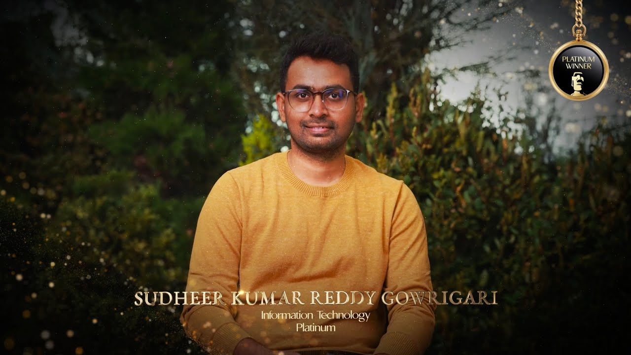 SUDHEER KUMAR REDDY GOWRIGARI - 2023 TITAN Business Awards: Season 2 ...