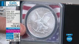 2023 MS70 ANACS FDOI LE 9770 Silver Eagle Dollar Coin - YouTube