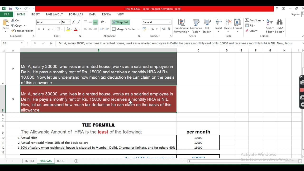 hra-calculation-80gg-deduction-hra-not-in-form-16-youtube