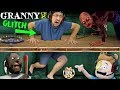 STUCK in GRANNY'S FLOOR! + Puppet vs Grandpa (FGTeeV Glitches the Games) GRANNY Chapter Two ESCAPE