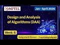 NPTEL DAA Week 6 Assignment 6 Answers 2026 (With Programming Solutions)
