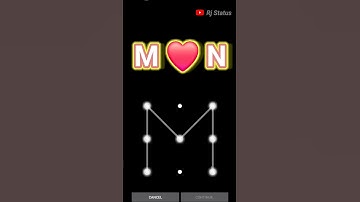 M Love N Pattern Lock #pattern #viral #sorts
