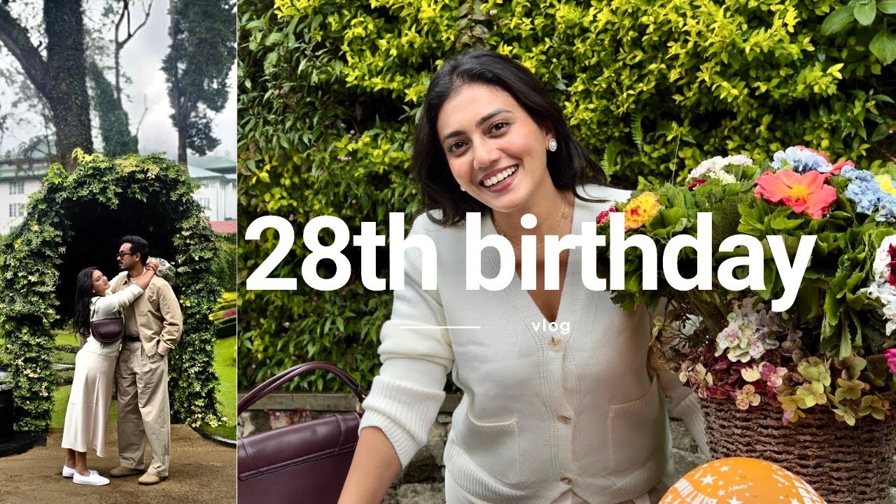 පවුලත් එක්කම 28 වෙනි උපන්දිනේ❤️baked my birthday cake 🎂| manifested birthday | මේ පාර trip එකක්🙈