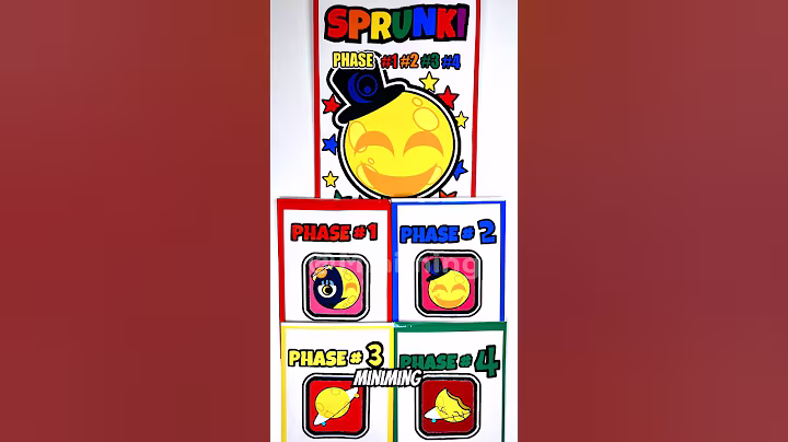 🌈SPRUNKI OC Aelene | ASMR Phase 1vs2vs3vs4 Squishy #blindbag #papercraft #sprunki #squishy #diy