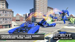 Robot Transformer Blue Tiga Karakter l HERO ROBOT: TANK - HELICOPTER I Terbaru screenshot 1