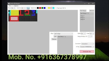 Sunrise LED Designer Software demo for Nuvoton N76E003  IC WS2811