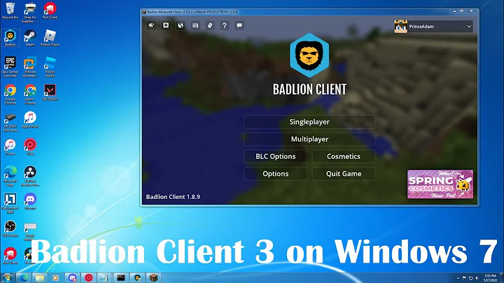 Badlion Client 3 on Windows 7