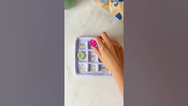 Tic-tac-toe / Noughts & Crosses / Xs & Os - but make it pottery… 🙅‍♀️👌 #diycrafts #pottery