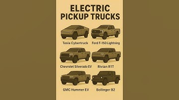 Top 6 Electric Pickup Trucks of the Future 🚘⚡#automobile