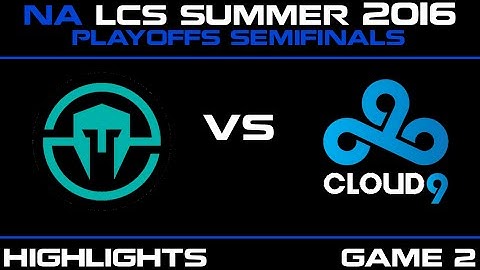 IMT vs C9 Game 2 highlights NA LCS Summer Playoffs SemiFinals 2016 Immortals vs Cloud9