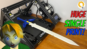 HUGE Master Sword Print on the Ender CR-30
