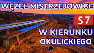 Droga S7 , Węzeł Mistrzejowice. Zjazd W Okulickiego.